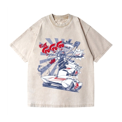 Speed Racer Vintage Wash Japanese Design T-Shirt