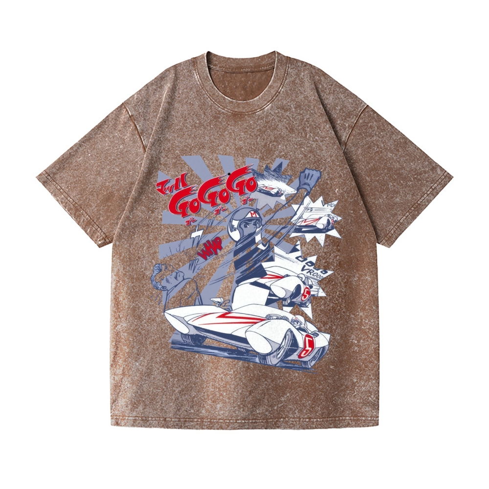 Speed Racer Vintage Wash Japanese Design T-Shirt