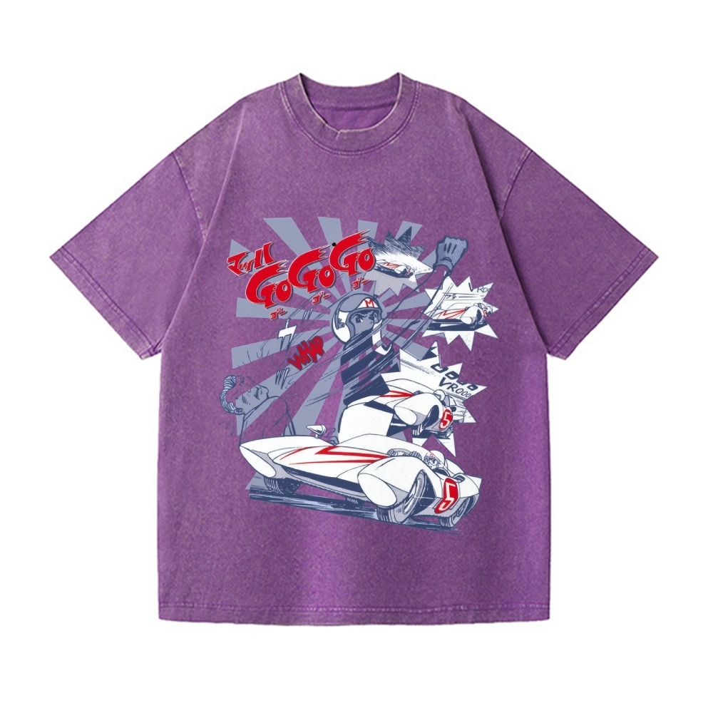 Speed Racer Vintage Wash Japanese Design T-Shirt