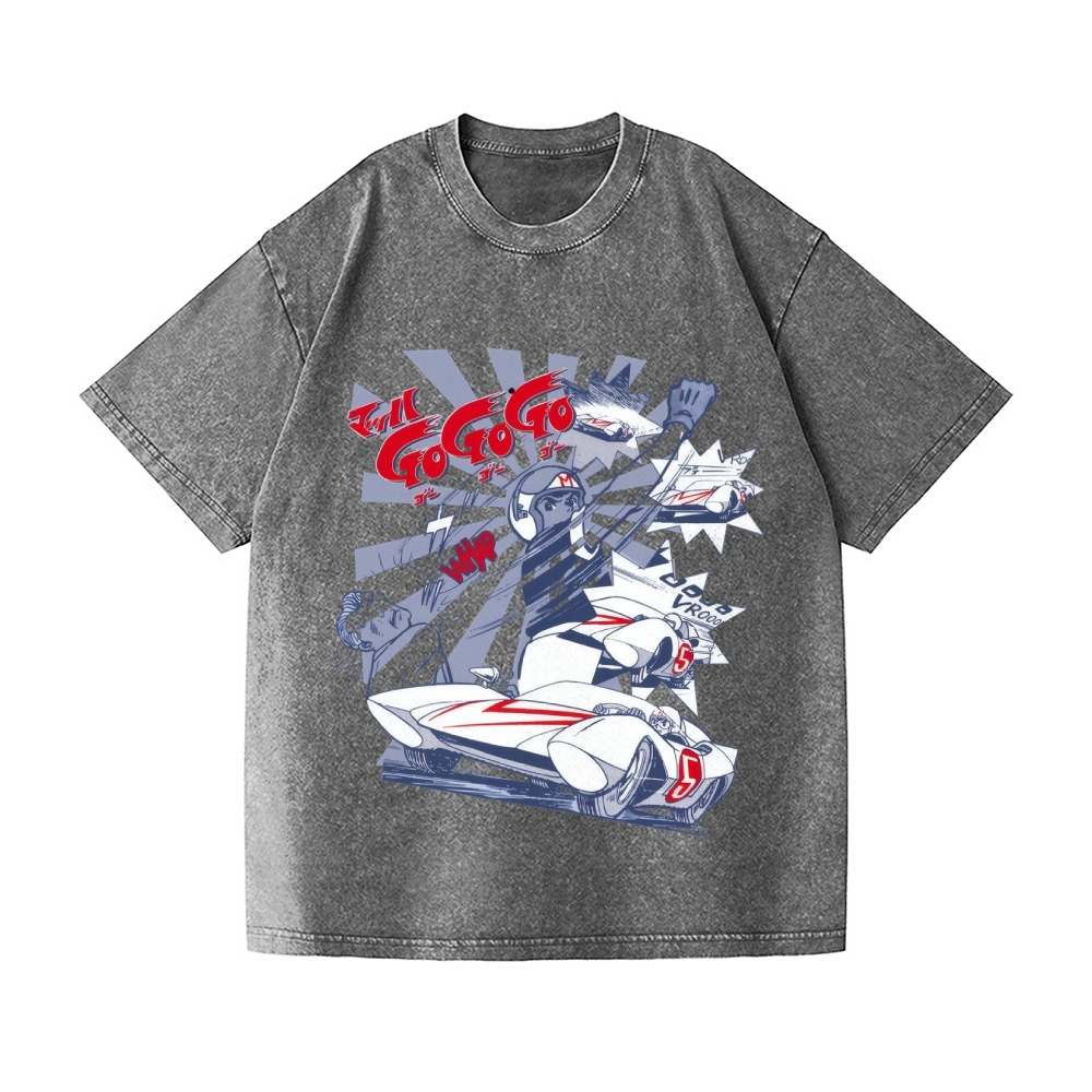Speed Racer Vintage Wash Japanese Design T-Shirt