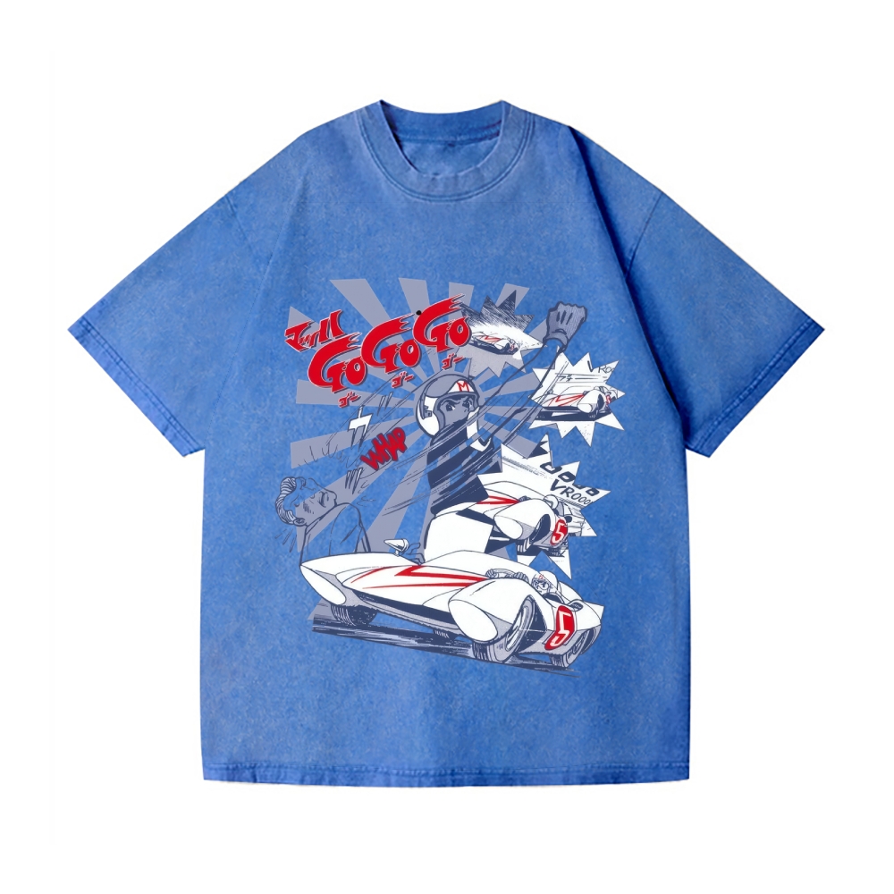 Speed Racer Vintage Wash Japanese Design T-Shirt