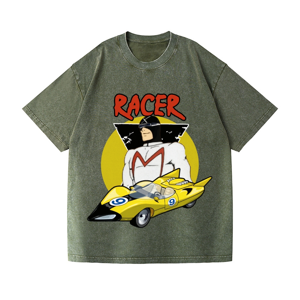 Speed Racer Vintage Wash Japanese Design T-Shirt