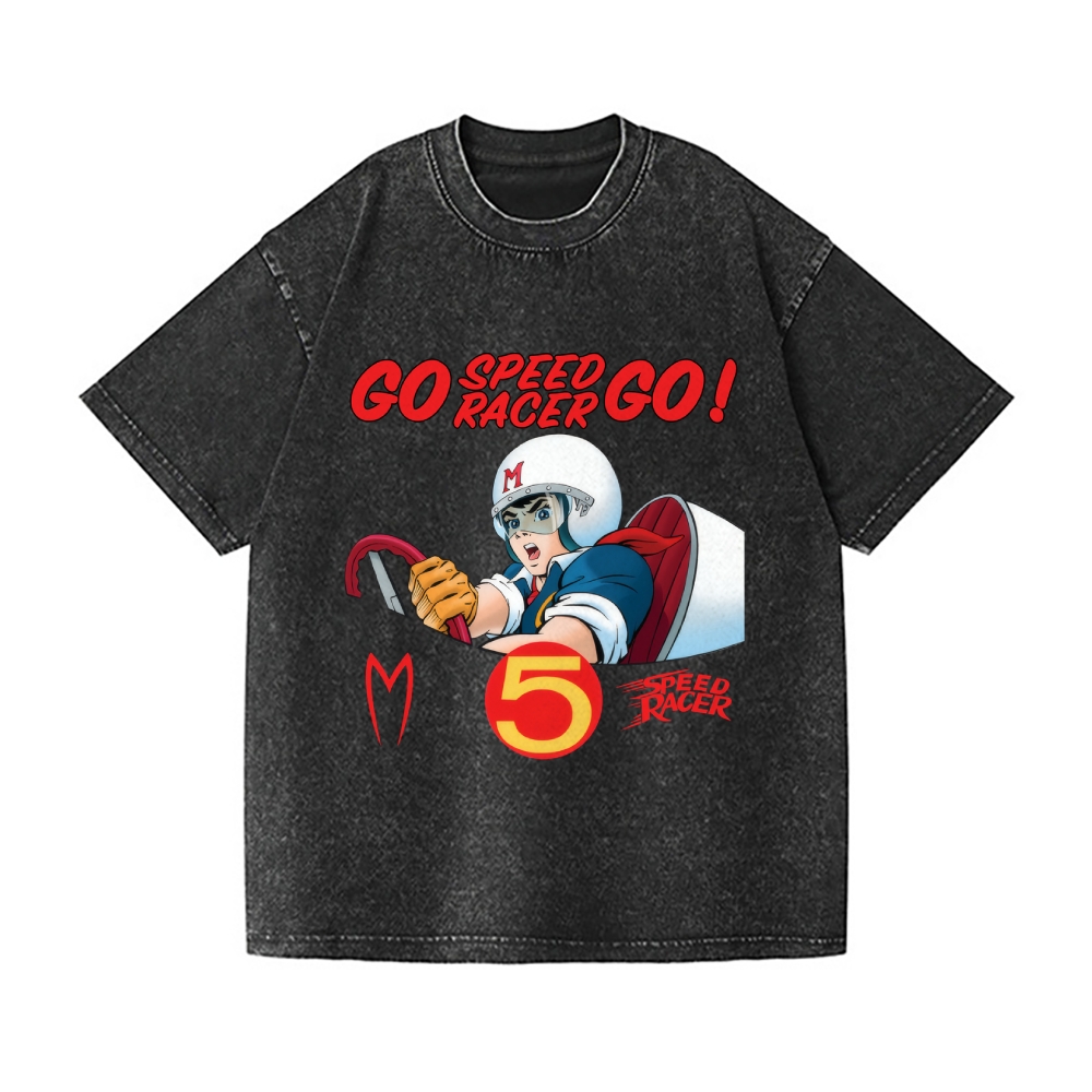 Speed Racer Vintage Wash Japanese Design T-Shirt