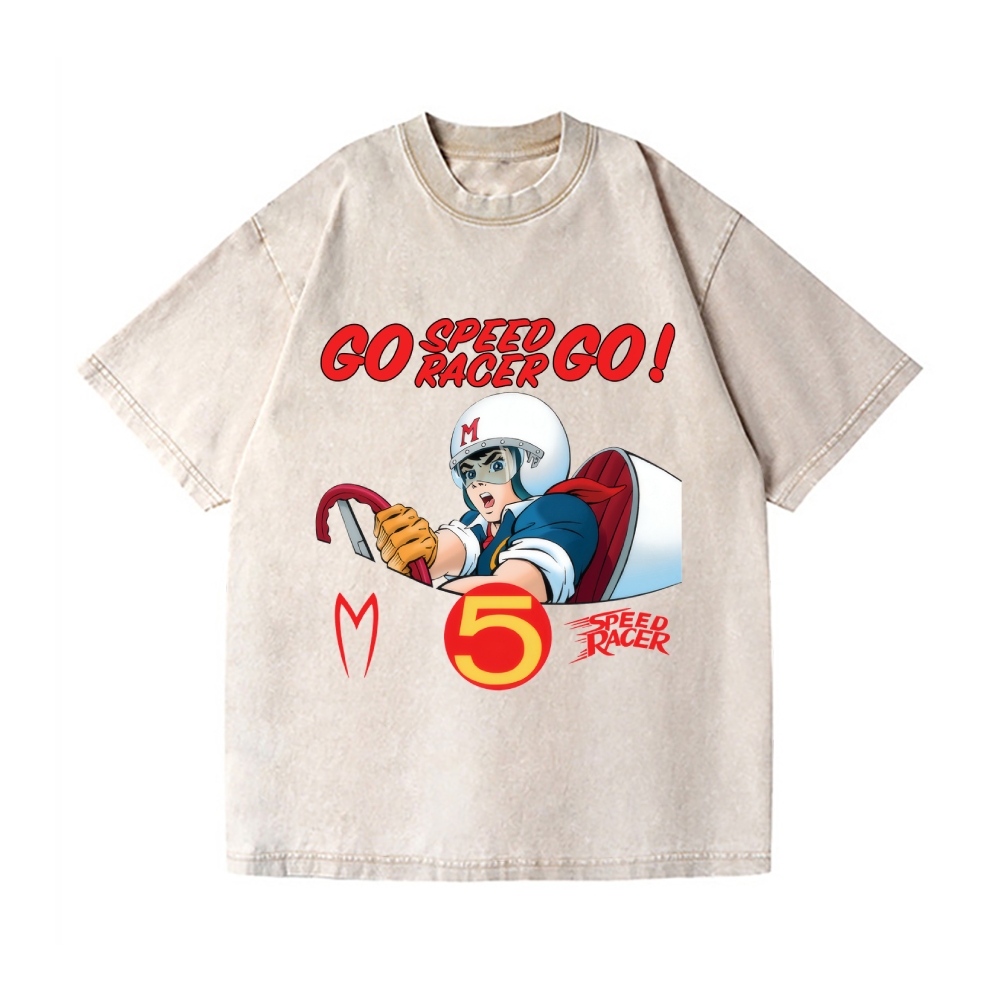 Speed Racer Vintage Wash Japanese Design T-Shirt