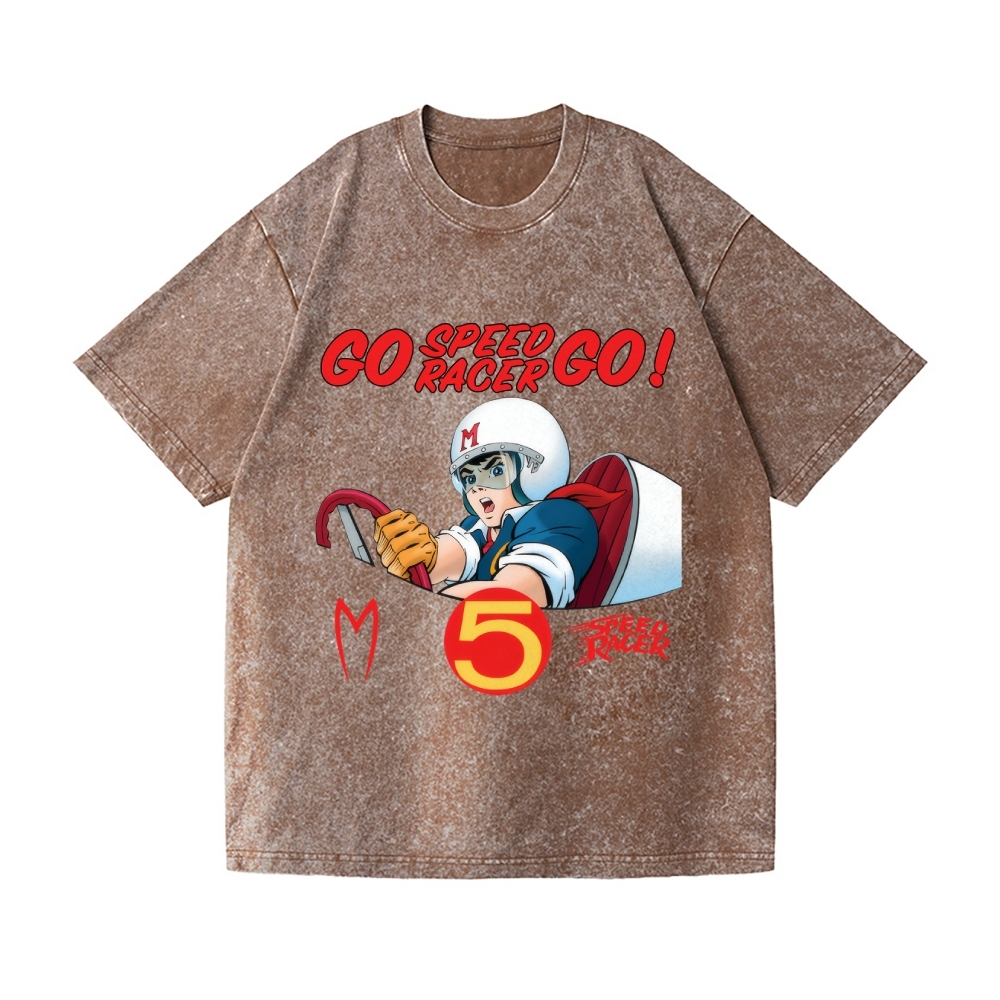 Speed Racer Vintage Wash Japanese Design T-Shirt