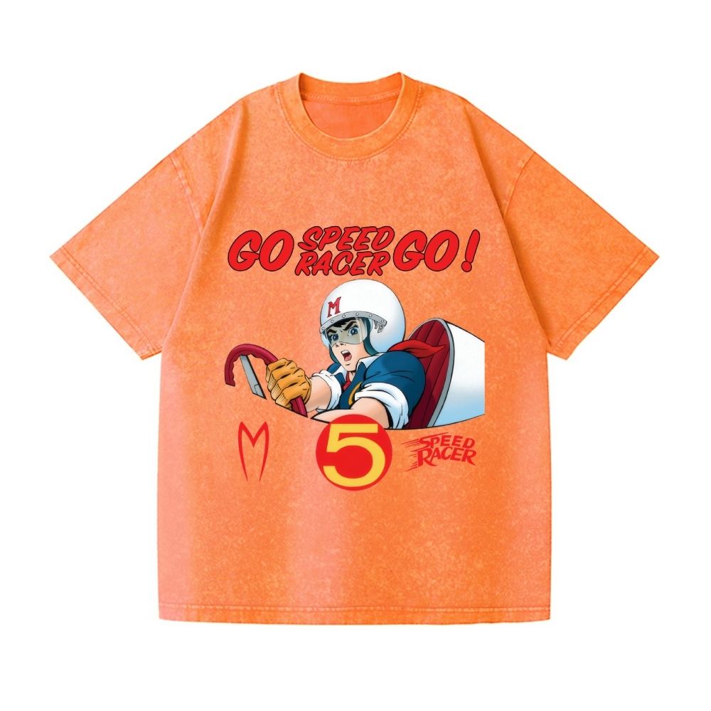 Speed Racer Vintage Wash Japanese Design T-Shirt