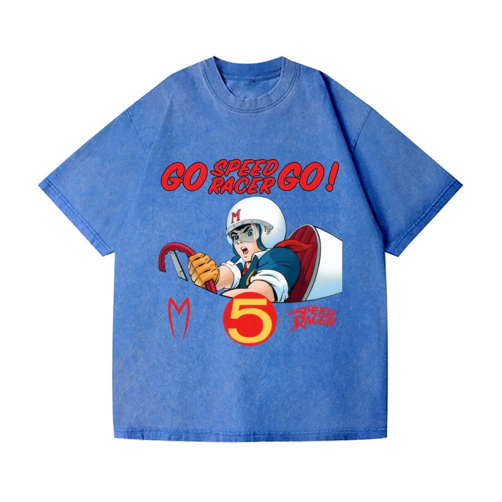Speed Racer Vintage Wash Japanese Design T-Shirt