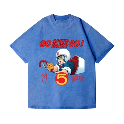 Speed Racer Vintage Wash Japanese Design T-Shirt