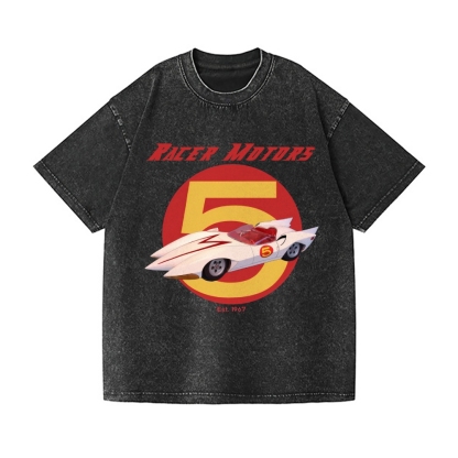 Speed Racer Vintage Wash Japanese Design T-Shirt