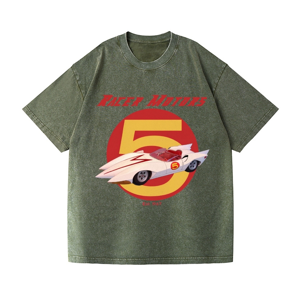 Speed Racer Vintage Wash Japanese Design T-Shirt