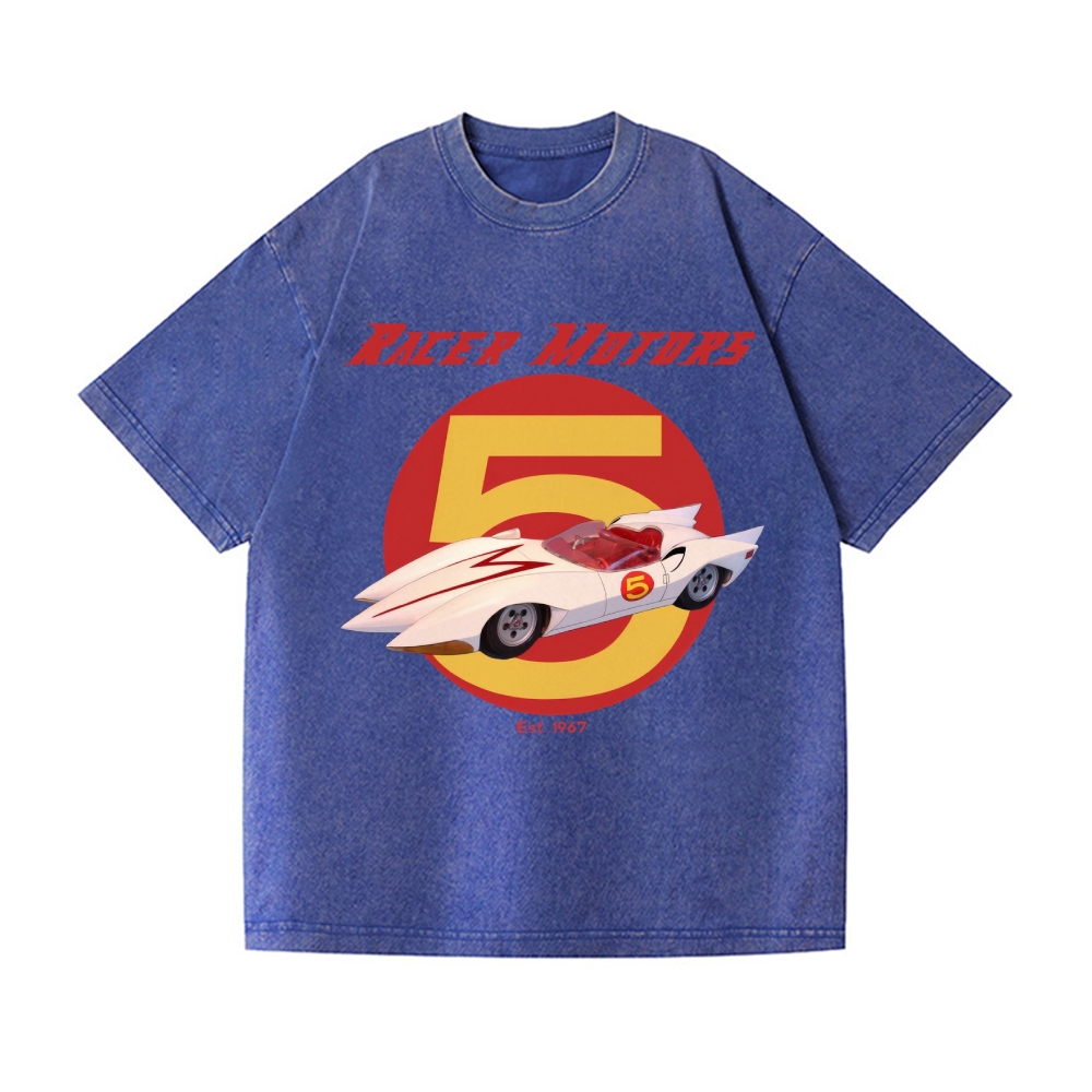 Speed Racer Vintage Wash Japanese Design T-Shirt