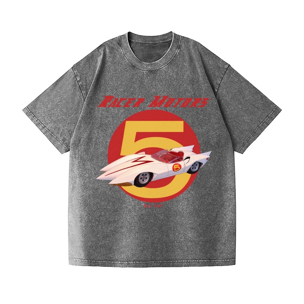 Speed Racer Vintage Wash Japanese Design T-Shirt