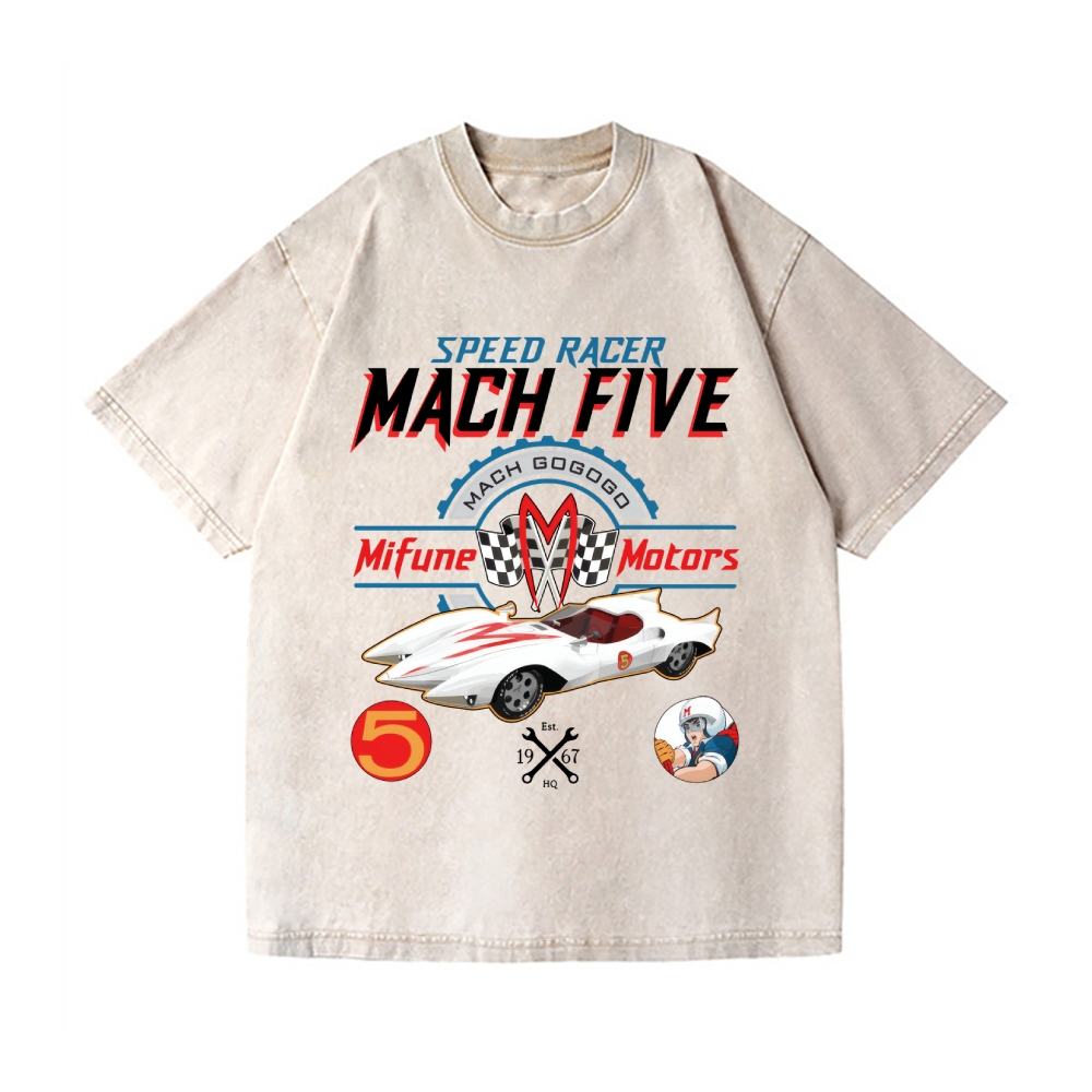Speed Racer Vintage Wash Japanese Design T-Shirt