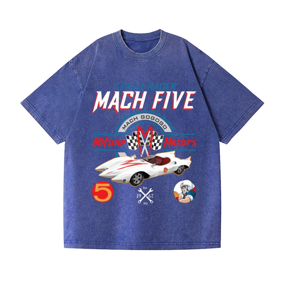 Speed Racer Vintage Wash Japanese Design T-Shirt