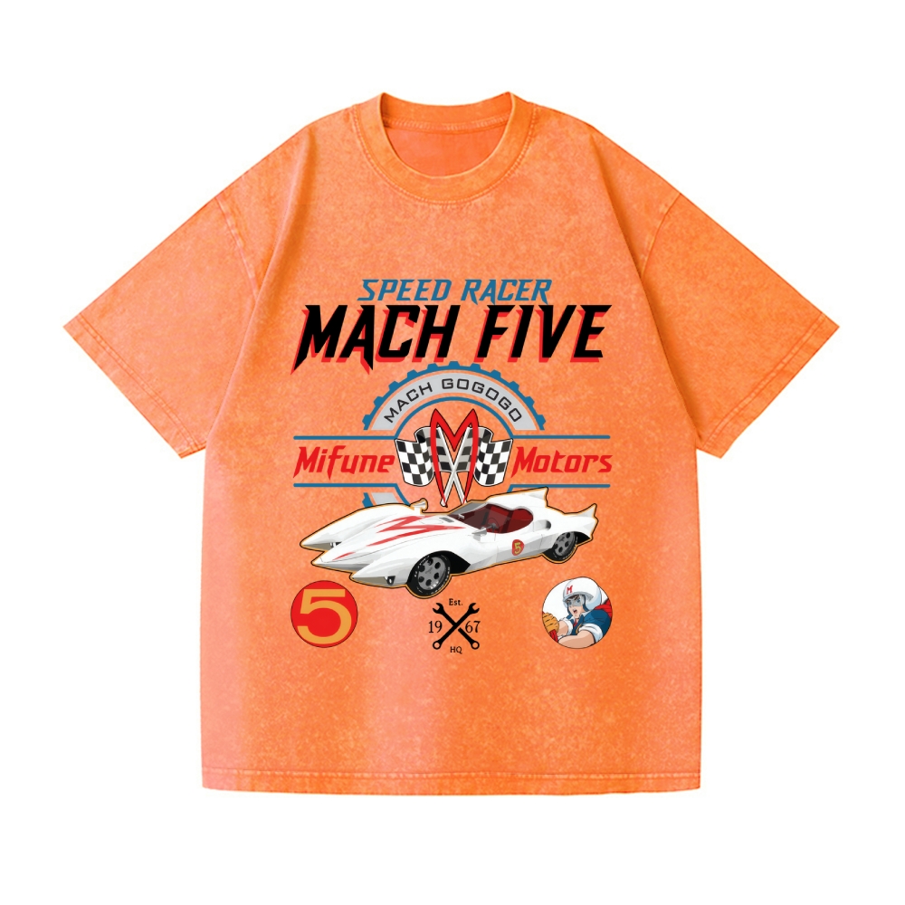 Speed Racer Vintage Wash Japanese Design T-Shirt