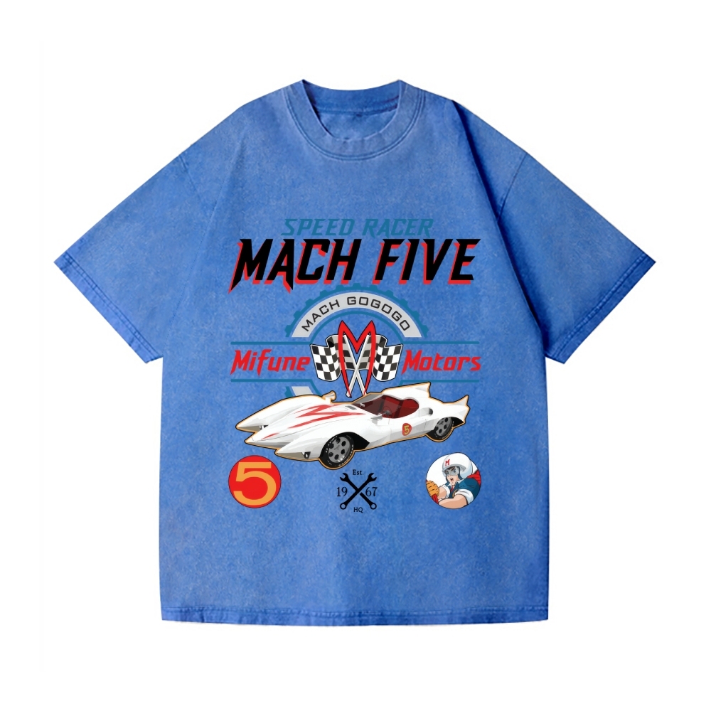 Speed Racer Vintage Wash Japanese Design T-Shirt