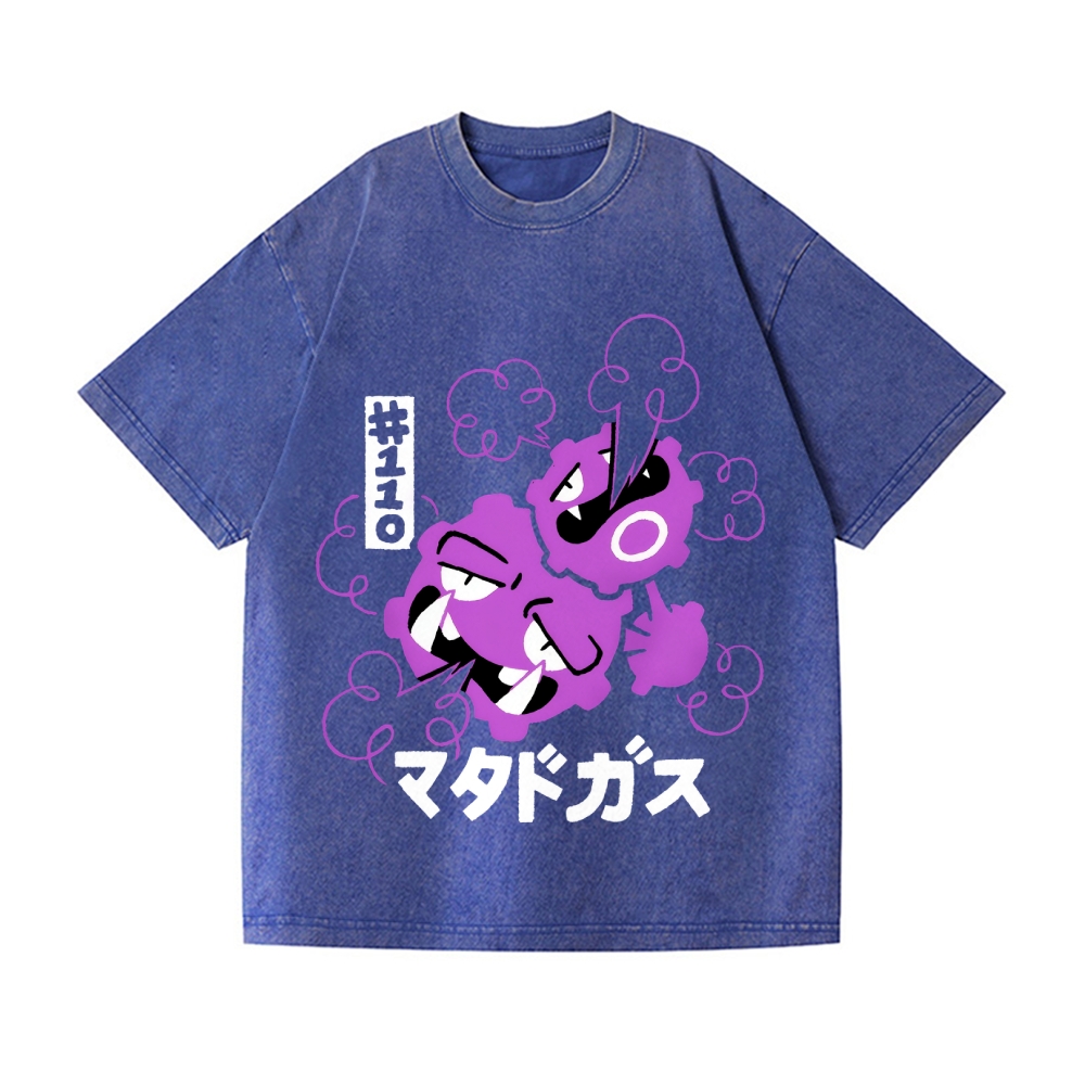 Gas Vintage Wash Japanese Design T-Shirt