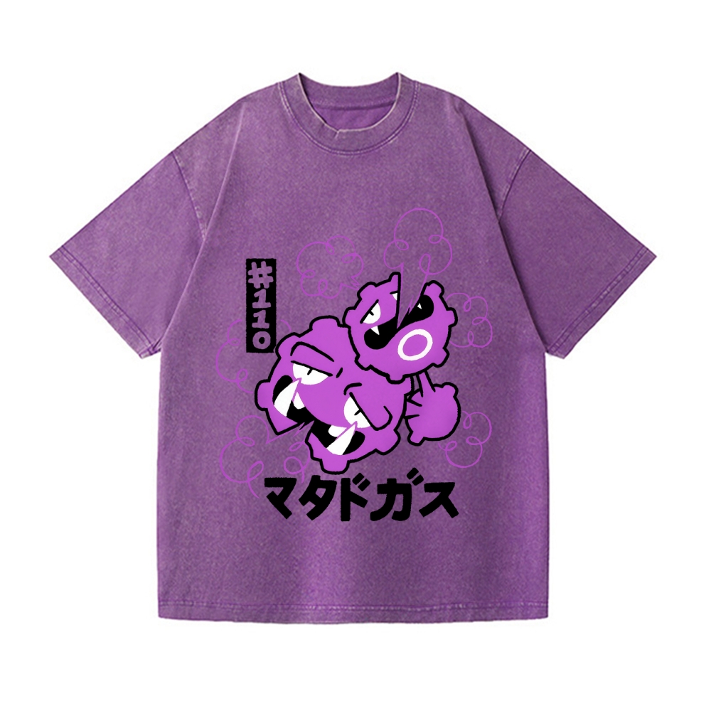 Gas Vintage Wash Japanese Design T-Shirt