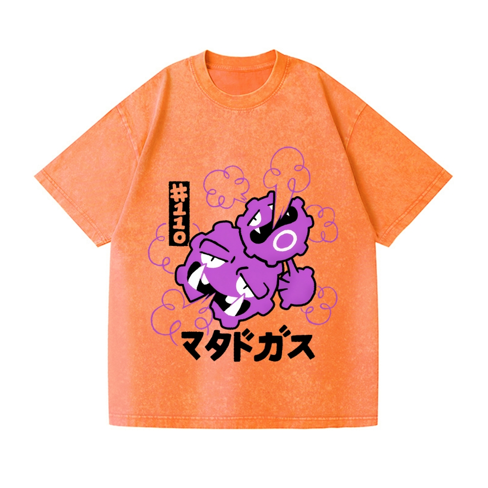 Gas Vintage Wash Japanese Design T-Shirt