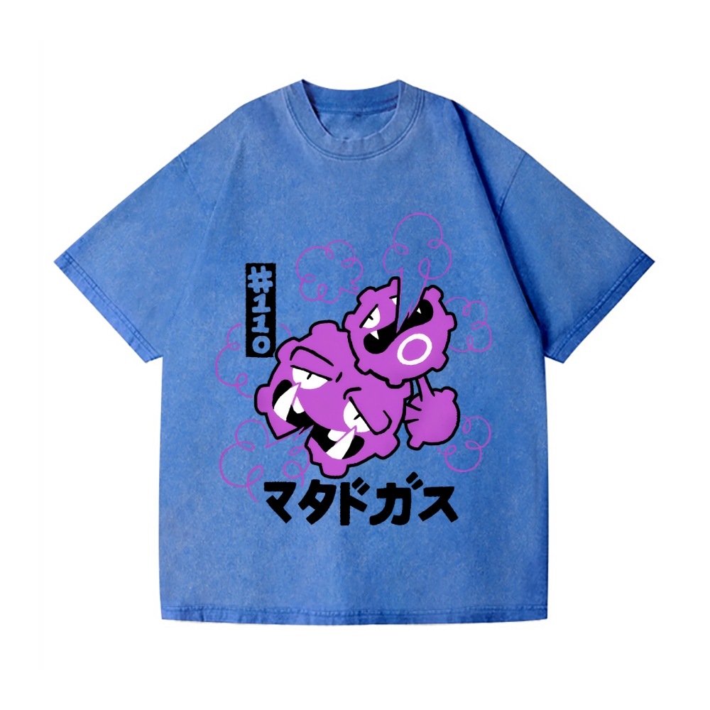 Gas Vintage Wash Japanese Design T-Shirt