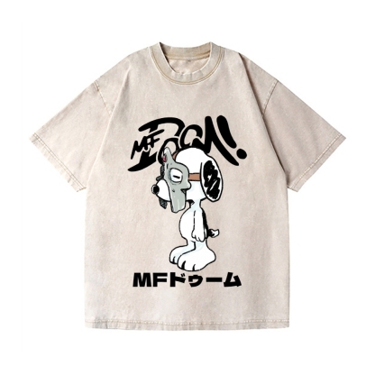 MF Snoopy Vintage Wash Japanese Design T-Shirt