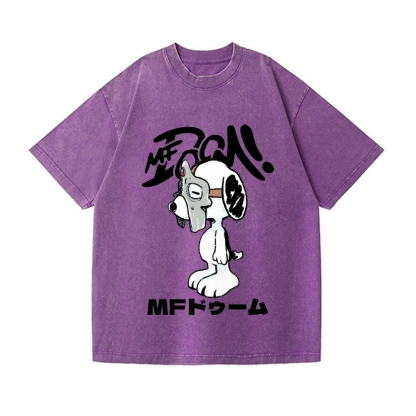 MF Snoopy Vintage Wash Japanese Design T-Shirt