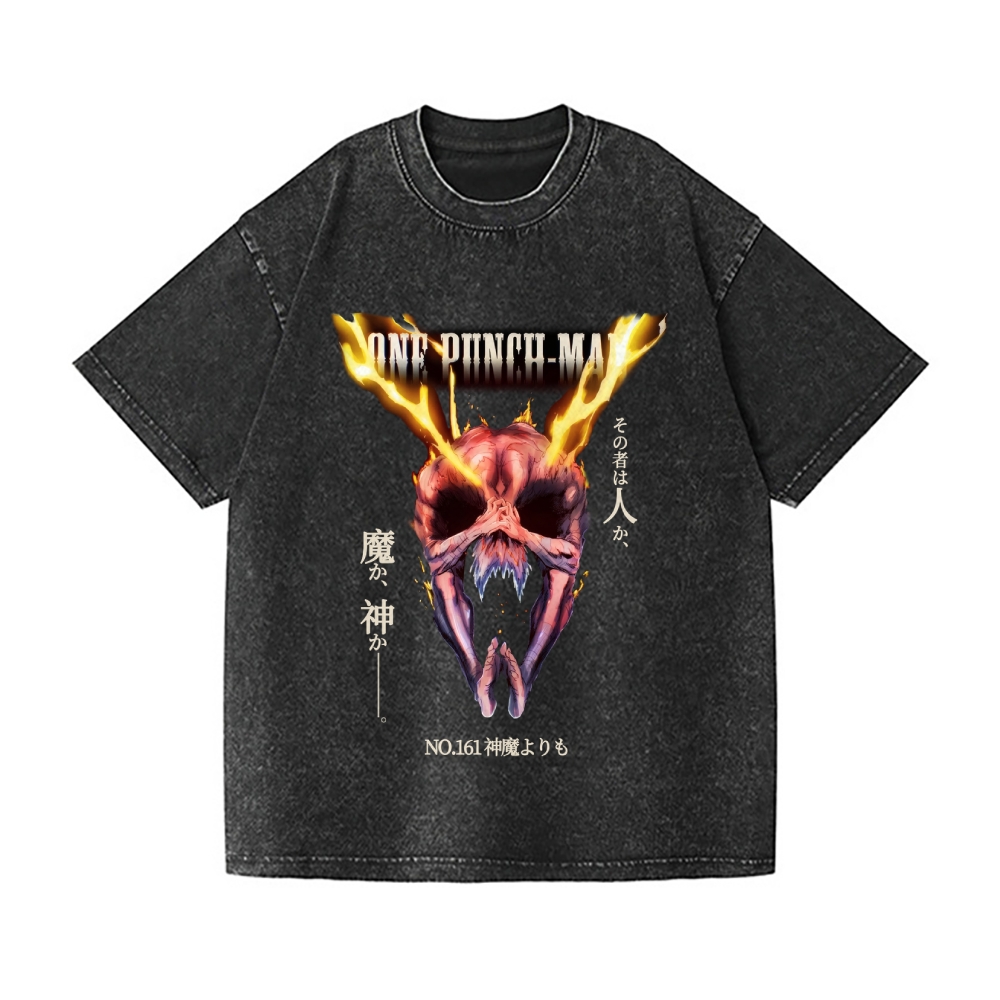 OPM Garou Vintage Wash Japanese Design T-Shirt