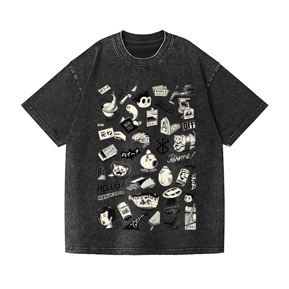 Astro Boy Vintage Wash Japanese Design T-Shirt