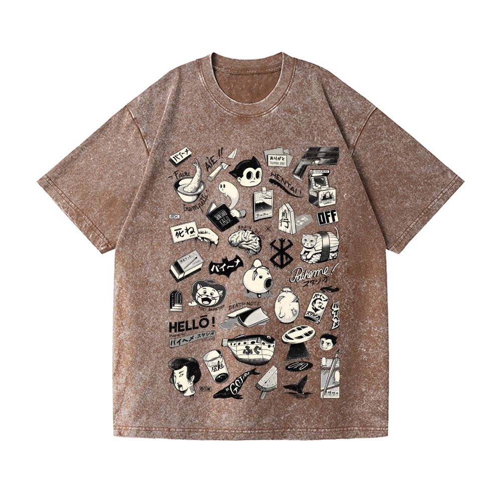 Astro Boy Vintage Wash Japanese Design T-Shirt