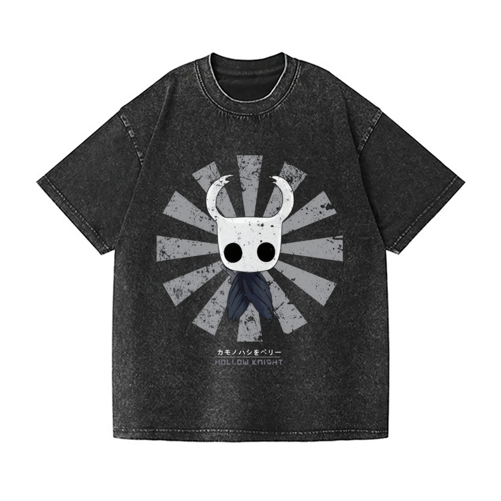 Hollow Knight Vintage Wash Japanese Design T-Shirt