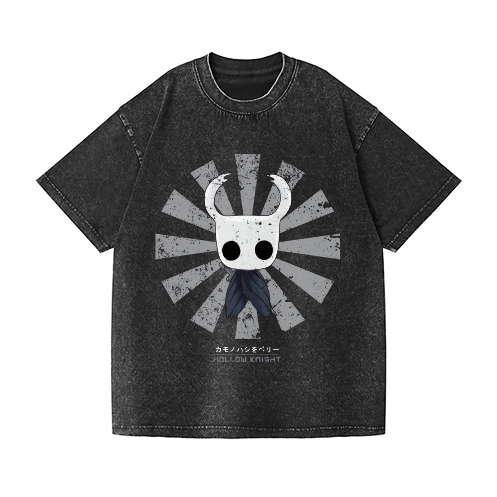 Hollow Knight Vintage Wash Japanese Design T-Shirt