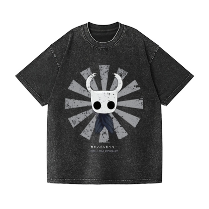 Hollow Knight Vintage Wash Japanese Design T-Shirt