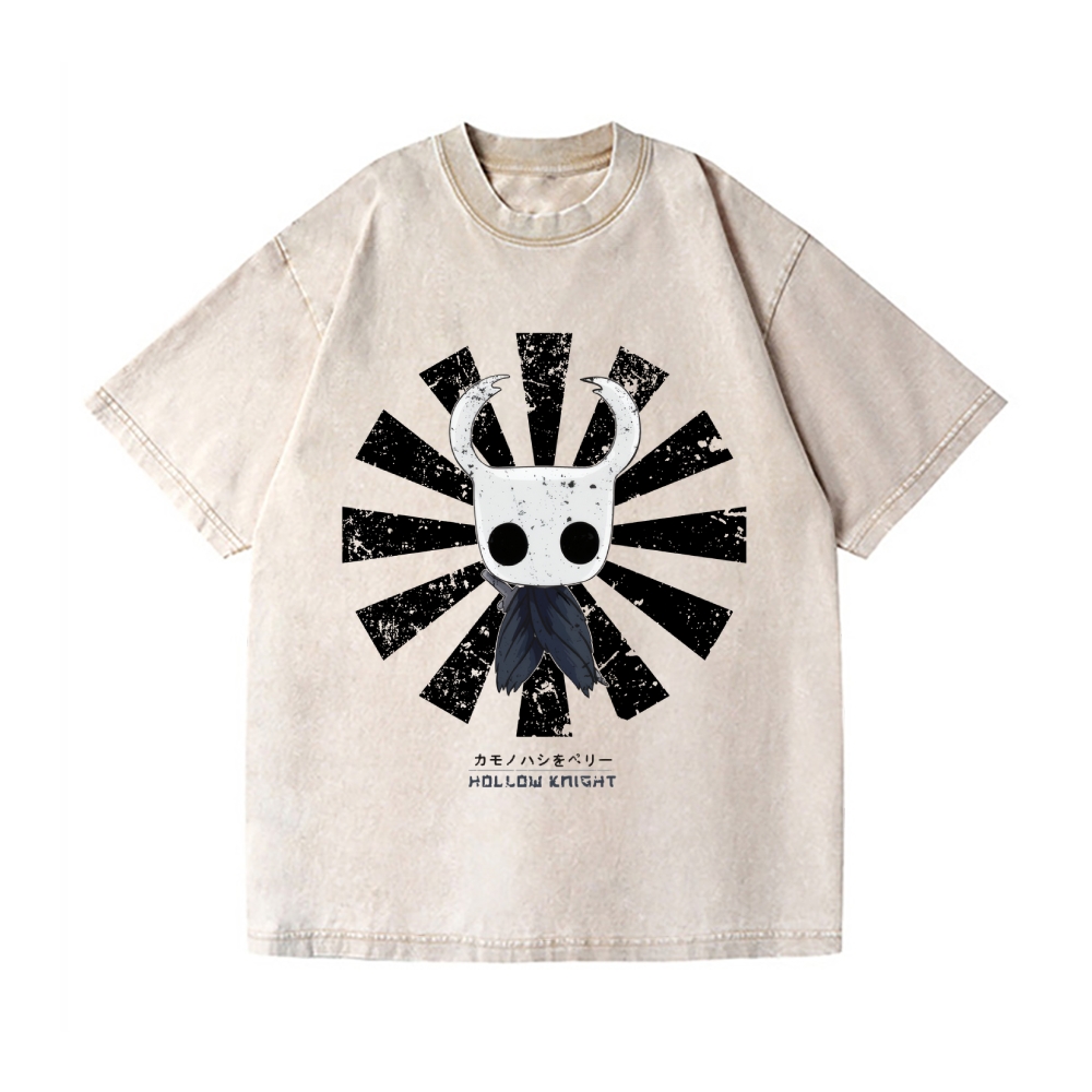 Hollow Knight Vintage Wash Japanese Design T-Shirt