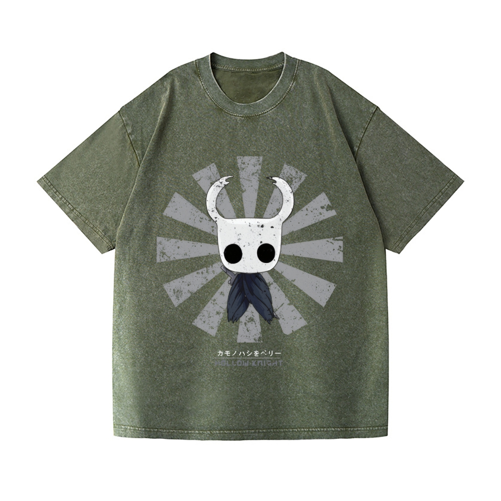 Hollow Knight Vintage Wash Japanese Design T-Shirt