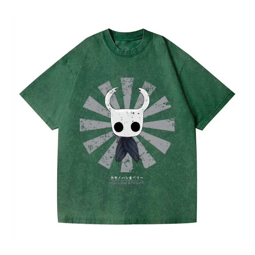 Hollow Knight Vintage Wash Japanese Design T-Shirt