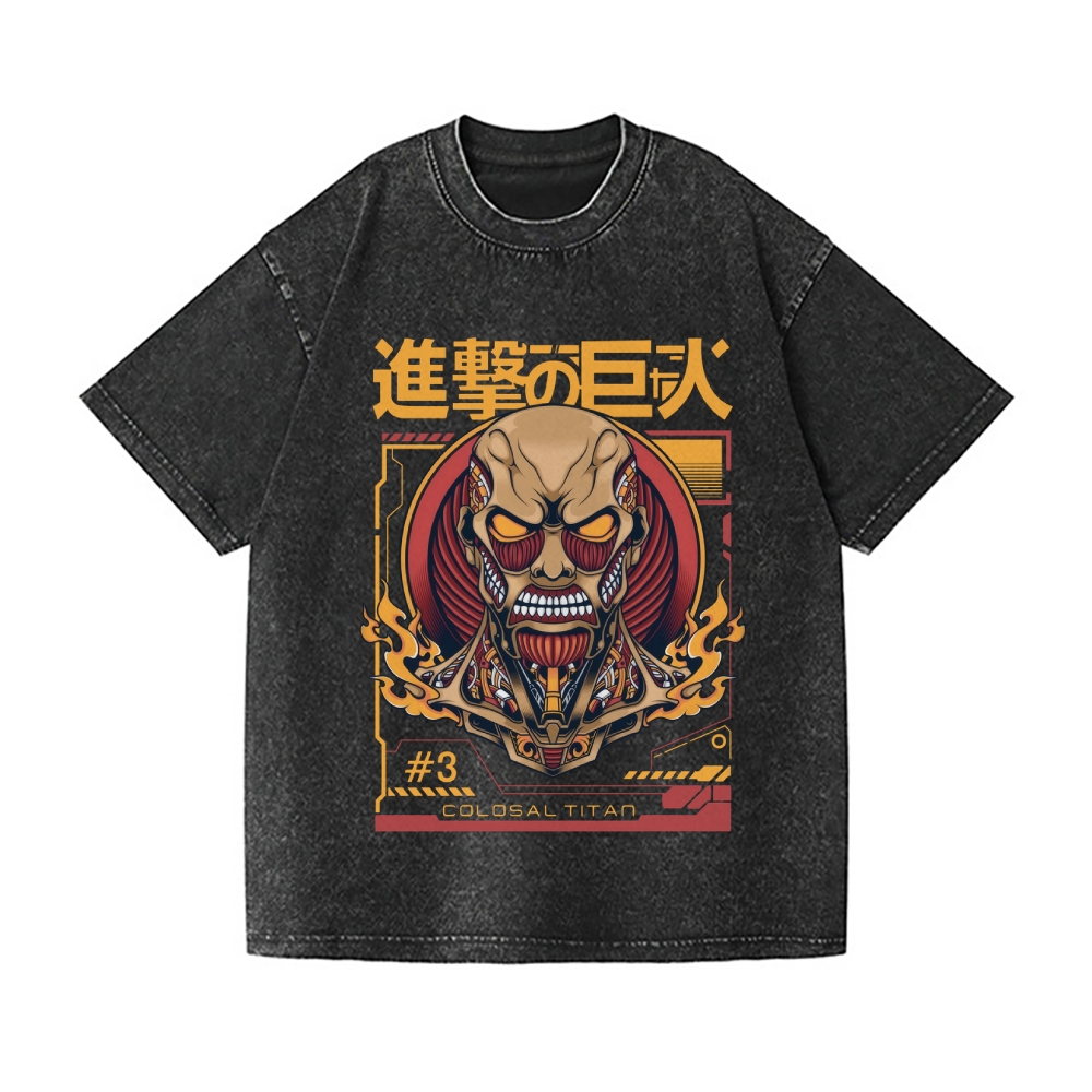 AOT Vintage Wash Japanese Design T-Shirt
