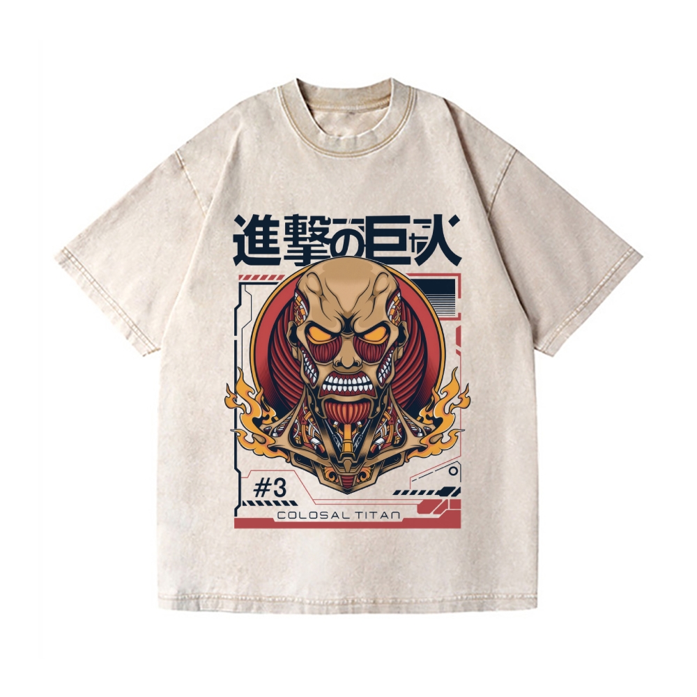 AOT Vintage Wash Japanese Design T-Shirt