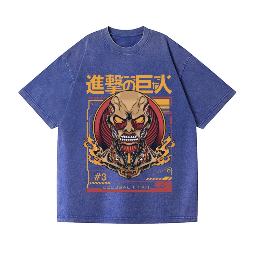 AOT Vintage Wash Japanese Design T-Shirt