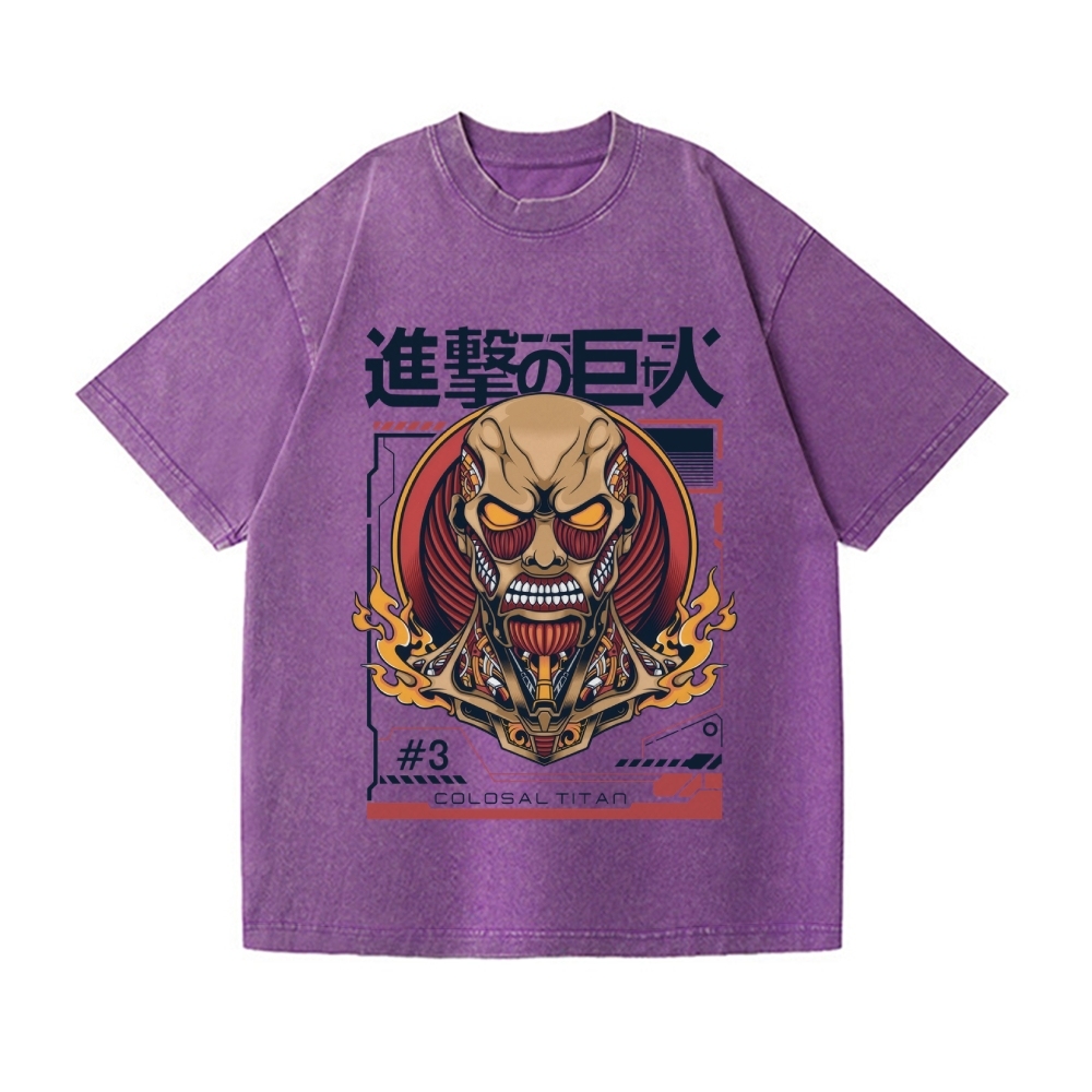 AOT Vintage Wash Japanese Design T-Shirt