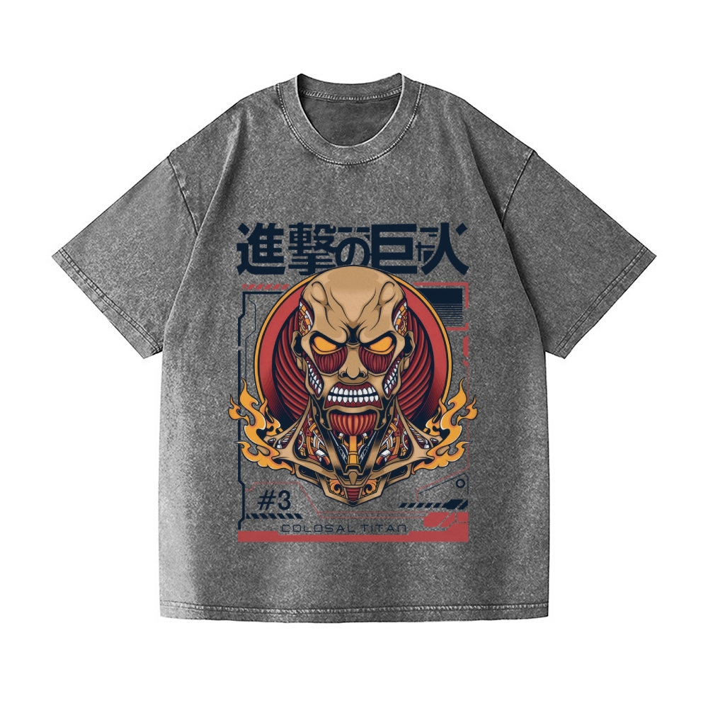AOT Vintage Wash Japanese Design T-Shirt