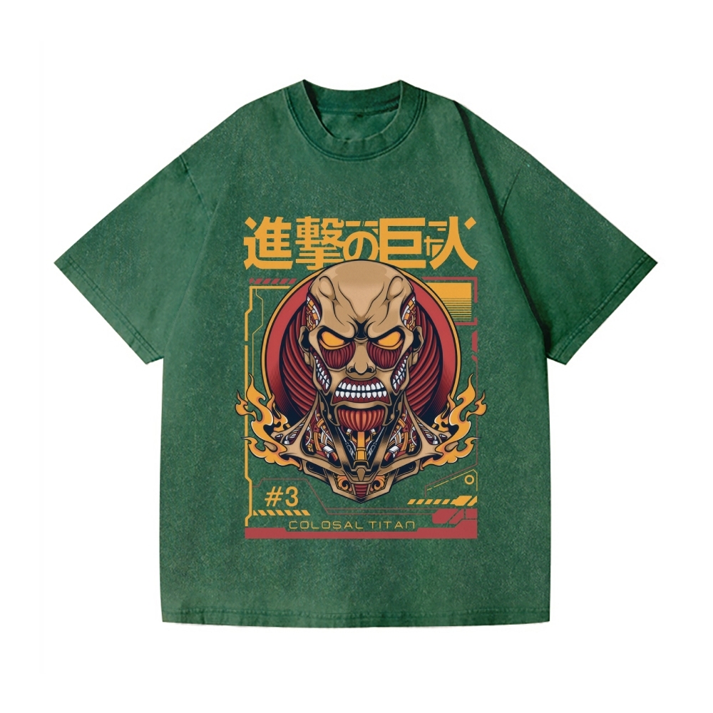AOT Vintage Wash Japanese Design T-Shirt