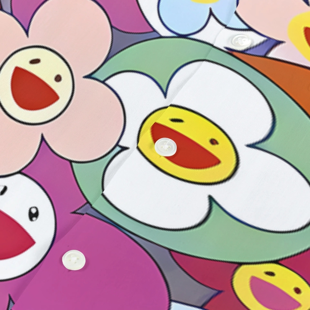 TM Flower Japanese Style Camp Shirt