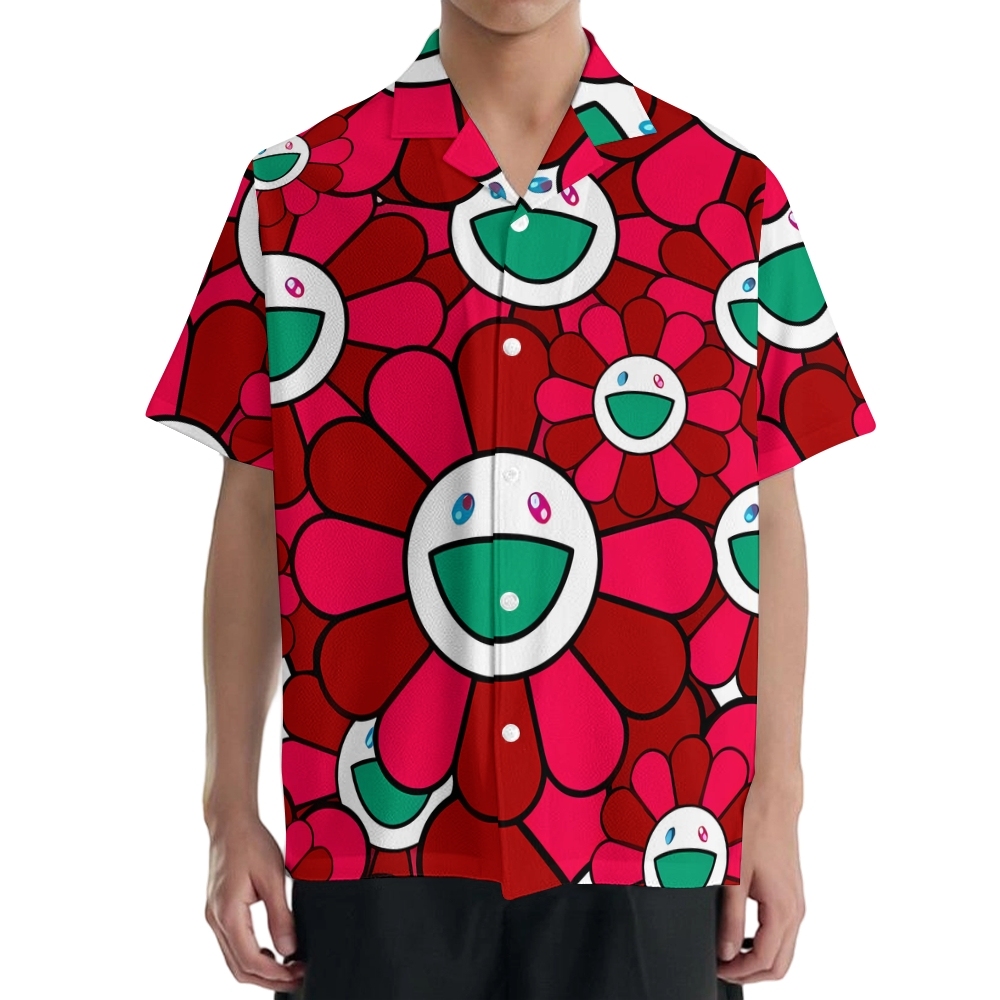 TM Flower Japanese Style Camp Shirt
