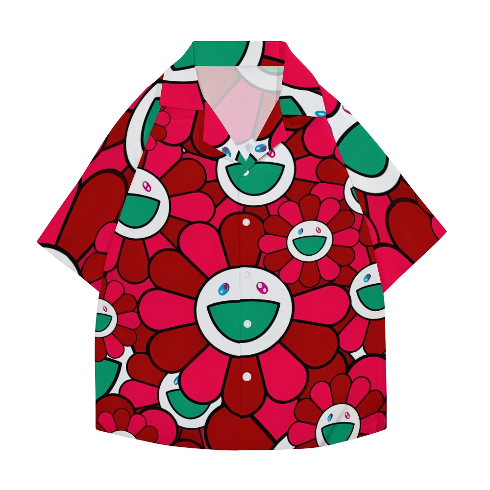 TM Flower Japanese Style Camp Shirt