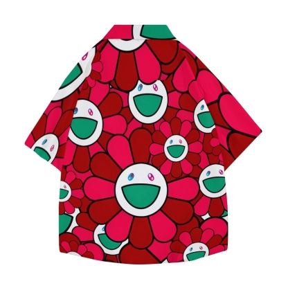 TM Flower Japanese Style Camp Shirt