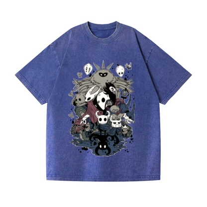 Hollow Knight Vintage Wash Japanese Design T-Shirt