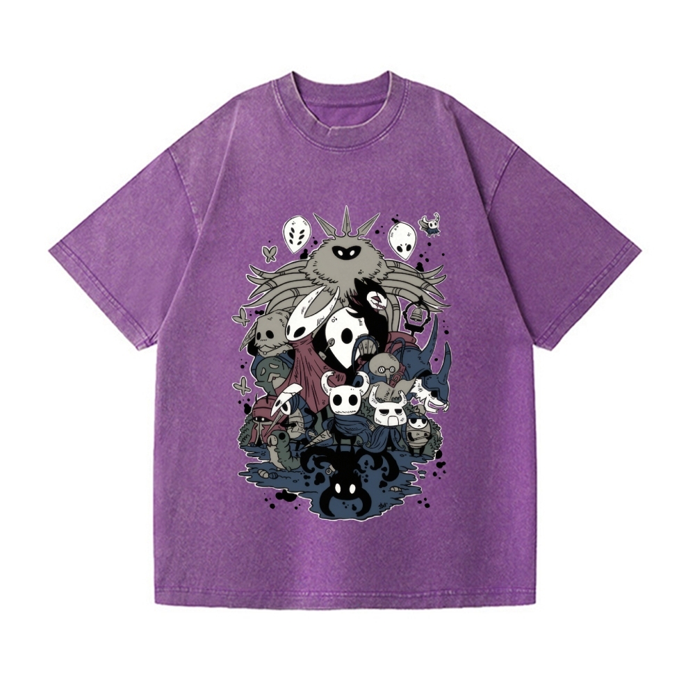 Hollow Knight Vintage Wash Japanese Design T-Shirt