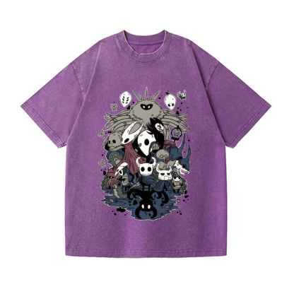 Hollow Knight Vintage Wash Japanese Design T-Shirt