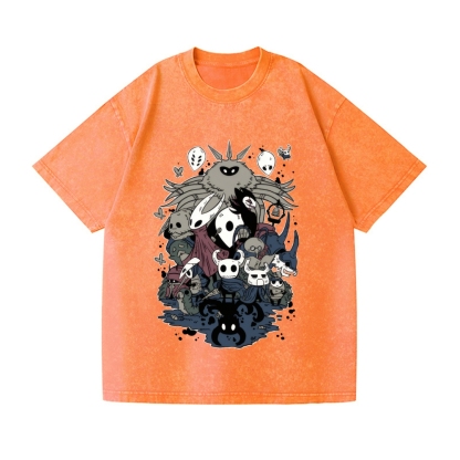 Hollow Knight Vintage Wash Japanese Design T-Shirt