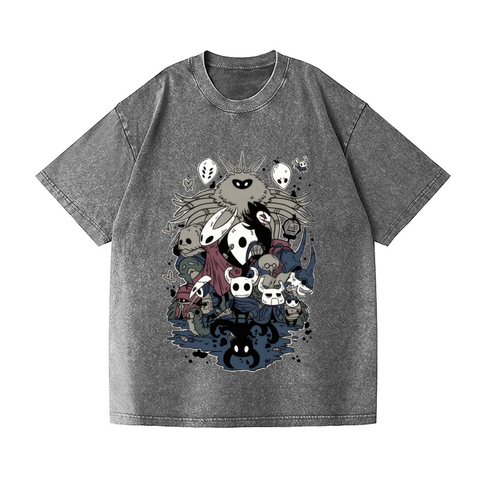 Hollow Knight Vintage Wash Japanese Design T-Shirt